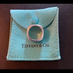 Authentic Tiffany Square Cushion Ring